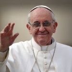 VATICAN CITY, VATICAN - MARCH 27:  Pope Francis waves to the crowd as he drives around St Peter's Square ahead of his first weekly general audience as pope on March 27, 2013 in Vatican City, Vatican. Pope Francis held his weekly general audience in St Peter's Square today  (Photo by Christopher Furlong/Getty Images)