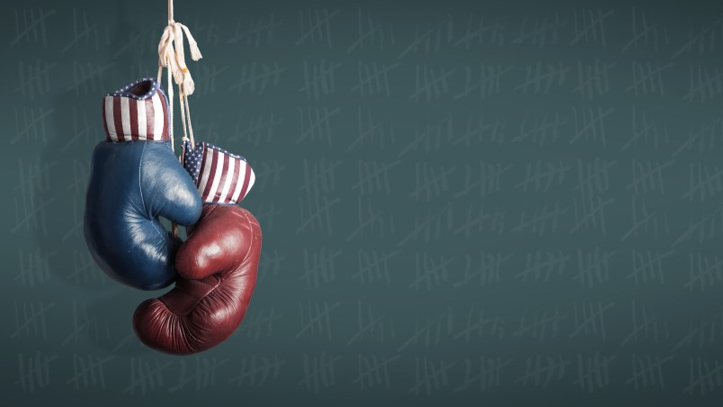 Election Day 2014 - Democrats and Republicans in the campaign