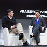 speaks onstage during The 2018 MAKERS Conference at NeueHouse Hollywood on February 6, 2018 in Los Angeles, California.