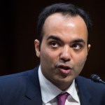UNITED STATES - FEBRUARY 14: Rohit Chopra, nominee to serve as a Federal Trade Commissioner, testifies during a Senate Commerce, Science, and Transportation Committee confirmation hearing in Hart Building on February 14, 2018. (Photo By Tom Williams/CQ Roll Call)