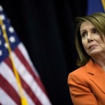 NEW YORK, NY - MAY 1: House Minority Leader Nancy Pelosi (D-CA) looks on during a bill signing event at John Jay College, May 1, 2018 in New York City. New York Governor Andrew Cuomo signed a bill ensuring domestic abusers are prohibited from possessing handguns and long guns in New York State. The bill also prohibits anyone with an outstanding warrant, felony, or other serious offenses from receiving or renewing a firearm license. (Photo by Drew Angerer/Getty Images)