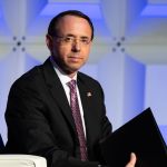 WASHINGTON, DC, UNITED STATES - 2018/05/06: Rod Rosenstein, Deputy Attorney General, U.S. Department of Justice, at the Anti-Defamation League (ADL) National Leadership Summit in Washington, DC. (Photo by Michael Brochstein/SOPA Images/LightRocket via Getty Images)