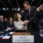 Central Intelligence Agency Deputy Director Gina Haspel is sworn in before the Senate Intelligence Committee during her confirmation hearing to become the next CIA director in the Hart Senate Office Building May 9, 2018 in Washington, DC. If confirmed, Haspel would be the first woman to lead the nationÕs biggest spy agency. Haspel ran a secret Òblack siteÓ CIA prison in Thailand after September 11, 2001, where detainees were subjected to brutal interrogation techniques and she was later involved in approving the destruction of videotapes of interrogation sessions at that prison.