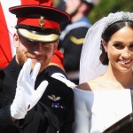 arrives at the wedding of Prince Harry to Ms Meghan Markle at St George's Chapel, Windsor Castle on May 19, 2018 in Windsor, England.