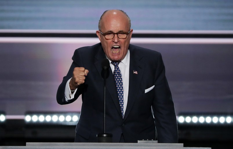 CLEVELAND, OH - JULY 18:  on the first day of the Republican National Convention on July 18, 2016 at the Quicken Loans Arena in Cleveland, Ohio. An estimated 50,000 people are expected in Cleveland, including hundreds of protesters and members of the media. The four-day Republican National Convention kicks off on July 18. (Photo by Alex Wong/Getty Images)
