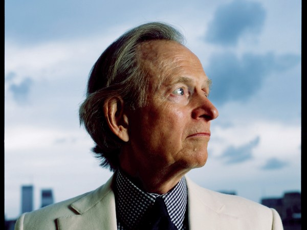 Author Tom Wolfe in his Upper East-Side apartment at 21 E79th St, New York City on October 21 2004
