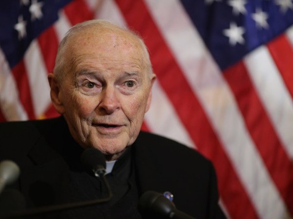 Senate Democrat Whip Richard Durbin (D-IL) and Sen. Patrick Leahy (D-VT) hold a news conference with national religious leaders to respond to attempts at vilifying refugees and call on lawmakers to engage in policymaking and not 'fear-mongering' at the U.S. Capitol December 8, 2015 in Washington, DC. Following last week's mass shooting in San Bernardino, Calinfornia, leading Republican presidential candidate Donald Trump called on Monday for the United States to bar all Muslims from entering the country.