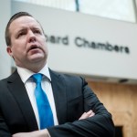 WOODBRIDGE, VIRGINA - JANUARY 18: Chairman of Prince William County Board, Corey Stewart, talks about his platform to fix America's illegal alien problem as he speaks to the media at the Prince William County Judicial Center on Thursday, January 18, 2018 in Woodbridge, Virgina. Stewart is running for Tim Kaine's seat in the US Senate after a failed bid in the Virginia GOP governor's primary.  (Photo by Pete Marovich For The Washington Post)