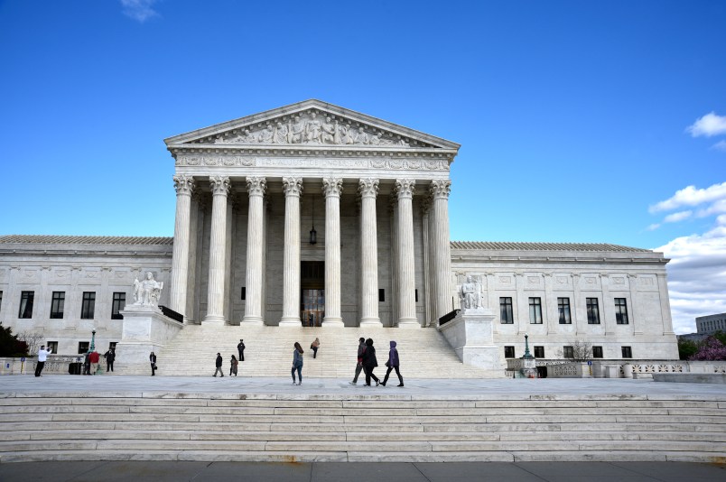 WASHINGTON, D.C. - APRIL 19, 2018:  The U.S. Supreme Court Building in Washington, D.C., is the seat of the Supreme Court of the United States and the Judicial Branch of government. (Photo by Robert Alexander/Getty Images)