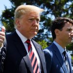 pose during the G7 official welcome at Le Manoir Richelieu on day one of the G7 meeting in Quebec on June 8, 2018 in Quebec City, Canada. Canada will host the leaders of the UK, Italy, the US, France, Germany and Japan for the two day summit, in the town of La Malbaie.