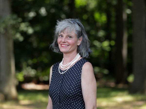 --PLEASE HOLD-- In a photo taken Thursday, July 12, 2018, Carol Hafner poses for The Associated Press in Lincroft, N.J. Hafner is a congressional candidate running in the August primary election in the U.S. House in Alaska. (AP Photo/Julio Cortez)