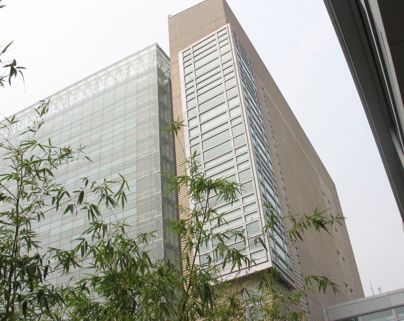 The new U.S. embassy in Beijing, China, shown on August 4, 2008, will be inaugurated by President George W. Bush when he visits for the Olympics. The $434 million building is the second largest U.S. embassy in the world at 500,000 square feet. (Jack Chang/MCT)