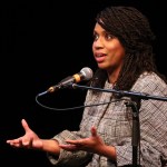 Boston MA 4/3/18 Councilor Ayanna Pressley speaking at a congressional forum in the Greene Theater at Emerson College. (photo by Matthew J. Lee/Globe staff)topic: 05capuanopressley(2)reporter: