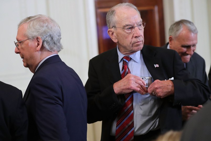 U.S. President Donald Trump introduces XXX as his nominee to the United States Supreme Court during an event in the East Room of the White House July 9, 2018 in Washington, DC. Pending confirmation by the U.S. Senate, XXX would succeed Associate Justice Anthony Kennedy, 81, who is retiring after 30 years of service on the high court.U.S. Circuit Judge Brett M. KavanaughU.S. Circuit Judge Thomas M. HardimanU.S. Circuit Judge Amy Coney BarrettU.S. Circuit Judge Raymond Kethledge