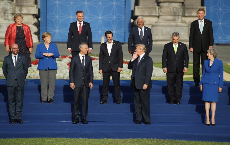 on July 11, 2018 in Brussels, Belgium.