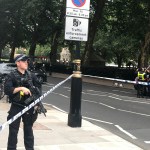 Police activity on Millbank, in central London, after a car crashed into security barriers outside the Houses of Parliament. PRESS ASSOCIATION Photo. Picture date: Tuesday August 14, 2018. See PA story POLICE Westminster. Photo credit should read: Sam Lister/PA Wire