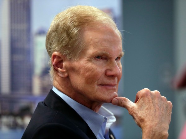 Sen. Bill Nelson, D-Fla., listens during a roundtable discussion with education leaders from South Florida at the United Teachers of Dade headquarters, Monday, Aug. 6, 2018, in Miami. (AP Photo/Lynne Sladky)