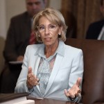 Secretary of Education Betsy DeVos speaks during a cabinet meeting in the Cabinet Room of the White House, July 18, 2018 in Washington, DC. Photo by Olivier Douliery/ Abaca Press