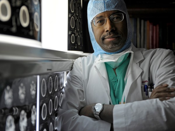 BALTIMORE, MD - JANUARY 24:Benjamin S. Carson, Sr., M.D., a pediatric neurosurgeon, poses for a portrait at Johns Hopkins Hospital on January 24, 2012 in Baltimore, Md. (Photo by Ricky Carioti/The Washington Post)