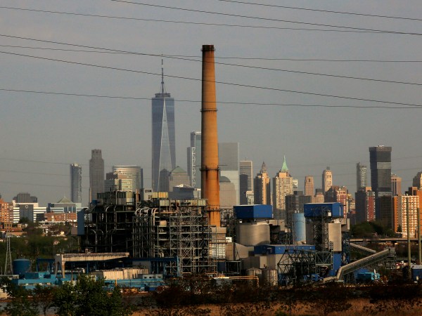 JERSEY CITY, NJ - MAY 10: The world trade center building is seen on the background of the Hudson Generating Station in Jersey City, New Jersey on May 10 2018. The U.S. Environmental Protection Agency (EPA) is opposing to the effort to repeal the historic climate change protection rule for power plants made by former President Barack Obama, Environmental Defense groups, are fighting back against the Trump administrationÕs request to delay the litigation over the Environmental Protection AgencyÕs (EPA) Clean Power Plan for another 60 days. (Photo by Kena Betancur/VIEWpress/Corbis via Getty Images)