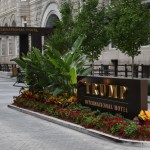 WASHINGTON, DC  - JULY 26: The main entrance drive way for the Trump International Hotel in Washington, D.C., July 26, 2018. (Astrid Riecken For The Washington Post)