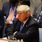 NEW YORK, NY - SEPTEMBER 26:  President Donald Trump chairs a United Nations (U.N.) Security Council meeting on September 26, 2018 in New York City. Trump presides over the 15-member council as the United States holds the monthly rotating presidency. The Security Council meeting coincides with the 73rd United Nations General Assembly at the U.N.  (Photo by Spencer Platt/Getty Images)