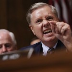 WASHINGTON, DC - SEPTEMBER 27:  Senate Judiciary Committee member Sen. Lindsey Graham (R-SC) shouts while questioning Judge Brett Kavanaugh during his Supreme Court confirmation hearing in the Dirksen Senate Office Building on Capitol Hill September 27, 2018 in Washington, DC. Kavanaugh was called back to testify about claims by Christine Blasey Ford, who has accused him of sexually assaulting her during a party in 1982 when they were high school students in suburban Maryland.  (Photo by Win McNamee/Getty Images)