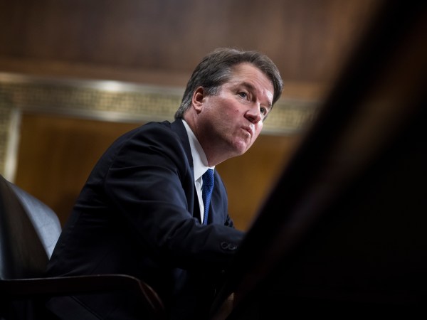 UNITED STATES - SEPTEMBER 27: Judge Brett Kavanaugh testifies during the Senate Judiciary Committee hearing on his nomination be an associate justice of the Supreme Court of the United States, focusing on allegations of sexual assault by Kavanaugh against Christine Blasey Ford in the early 1980s. (Photo By Tom Williams/CQ Roll Call)