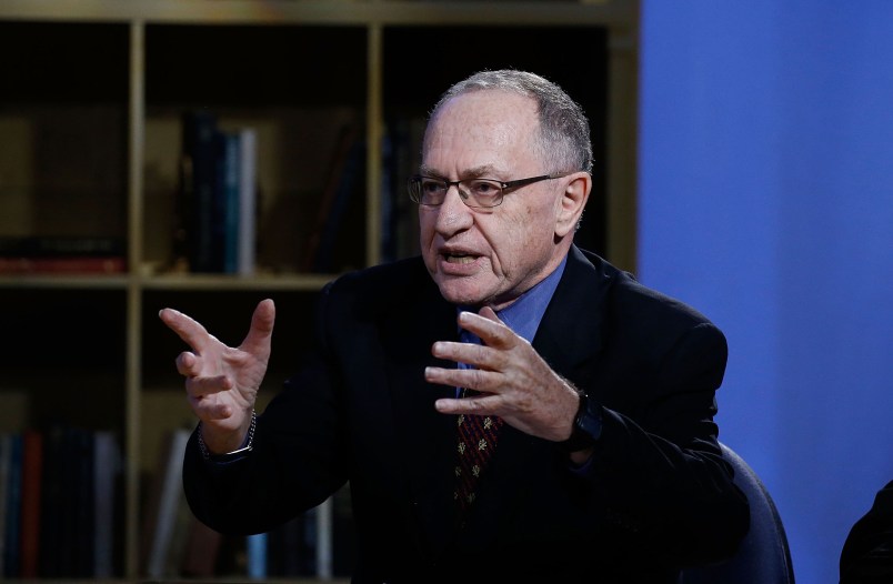 NEW YORK, NY - FEBRUARY 03:  Alan Dershowitz attends Hulu Presents "Triumph's Election Special" produced by Funny Or Die at NEP Studios on February 3, 2016 in New York City.  (Photo by John Lamparski/Getty Images for Hulu)