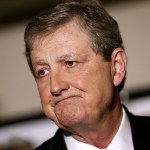 BATON ROUGE, LA - DECEMBER 10:  U.S. Senate Republican candidate John Kennedy delivers a victory speech during an election party on December 10, 2016 in Baton Rouge, Louisiana. Kennedy's victory further strengthens the Republican's majority hold over the U.S. Senate.  (Photo by Jonathan Bachman/Getty Images)