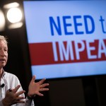 NEW YORK, NY - JANUARY 29: Hedge fund billionaire and Democratic mega-donor Tom Steyer speaks during a town hall event at a hotel in Times Square,  January 29, 2018 in New York City. Steyer is the founder of the ‘Need To Impeach’ initiative and is the largest individual donor in Democratic politics. (Photo by Drew Angerer/Getty Images)