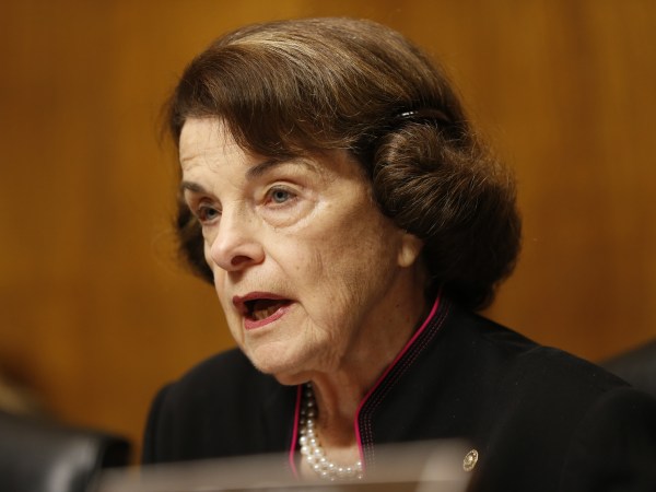 WASHINGTON, DC - SEPTEMBER 27:  Senator Dianna Feinstein (D-CA) Speak at the Senate Judiciary Committee hearing on the nomination of Brett Kavanaugh to be an associate justice of the Supreme Court of the United States, on Capitol Hill September 27, 2018 in Washington, DC. A professor at Palo Alto University and a research psychologist at the Stanford University School of Medicine, Ford has accused Supreme Court nominee Judge Brett Kavanaugh of sexually assaulting her during a party in 1982 when they were high school students in suburban Maryland. (Photo By Michael Reynolds-Pool/Getty Images)