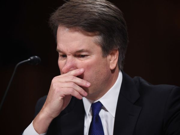 WASHINGTON, DC - SEPTEMBER 27: Supreme Court nominee Judge Brett Kavanaugh testifies before the US Senate Judiciary Committee in the Dirksen Senate Office Building on Capitol Hill September 27, 2018 in Washington, DC.  Kavanaugh was called back to testify about claims by Christine Blasey Ford, who has accused him of sexually assaulting her during a party in 1982 when they were high school students in suburban Maryland.  (Photo by Saul Loeb-Pool/Getty Images)