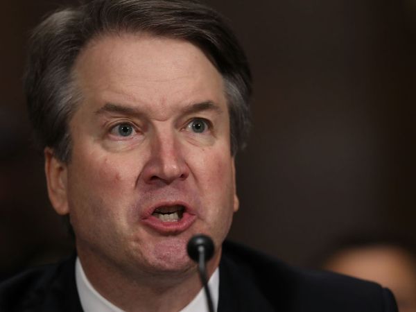 WASHINGTON, DC - SEPTEMBER 27:  Judge Brett Kavanaugh testifies to the Senate Judiciary Committee during his Supreme Court confirmation hearing in the Dirksen Senate Office Building on Capitol Hill September 27, 2018 in Washington, DC. Kavanaugh was called back to testify about claims by Christine Blasey Ford, who has accused him of sexually assaulting her during a party in 1982 when they were high school students in suburban Maryland.  (Photo by Win McNamee/Getty Images)