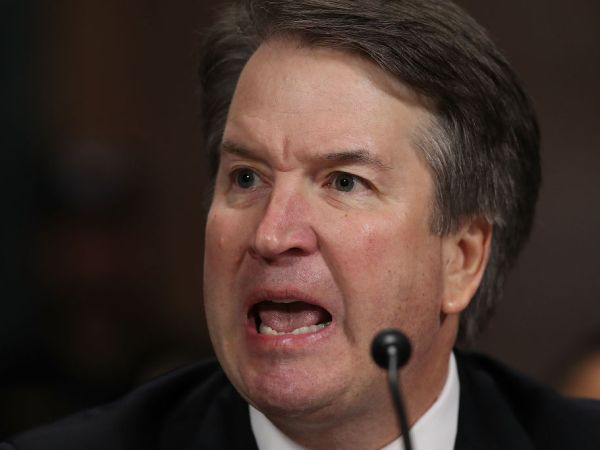 WASHINGTON, DC - SEPTEMBER 27:  Judge Brett Kavanaugh testifies to the Senate Judiciary Committee during his Supreme Court confirmation hearing in the Dirksen Senate Office Building on Capitol Hill September 27, 2018 in Washington, DC. Kavanaugh was called back to testify about claims by Christine Blasey Ford, who has accused him of sexually assaulting her during a party in 1982 when they were high school students in suburban Maryland.  (Photo by Win McNamee/Getty Images)