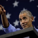 Former President Barack Obama speaks at a rally in support of Wisconsin Democratic candidates, Friday, Oct. 26, 2018, in Milwaukee. (AP Photo/Morry Gash)