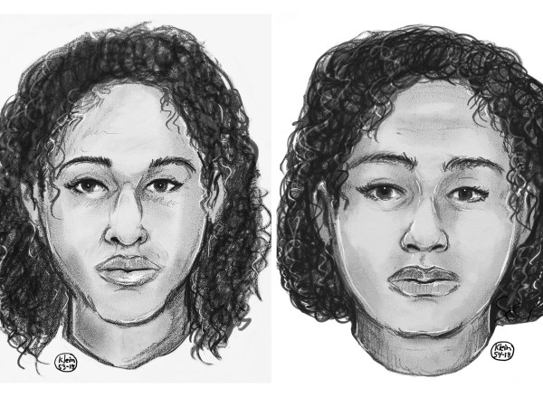 In this undated police sketch provided by the New York Police Department, sisters  Rotana, left and Tala Farea are shown. The New York Police Department says the sister's bodies  were found bound together lying on rocks along the Hudson River on Wednesday, Oct. 24, 2018. (New York Police Department via AP)