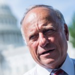 UNITED STATES - SEPTEMBER 07: Rep. Steve King, R-Iowa, attends a rally with Angel Families on the East Front of the Capitol, to highlight crimes committed by illegal immigrants in the U.S., on September 7, 2018. (Photo By Tom Williams/CQ Roll Call)