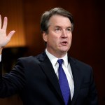 Supreme Court nominee Brett Kavanaugh is sworn in to testify before the Senate Judiciary Committee on Capitol Hill in Washington, Thursday, Sept. 27, 2018. (AP Photo/Andrew Harnik, Pool)