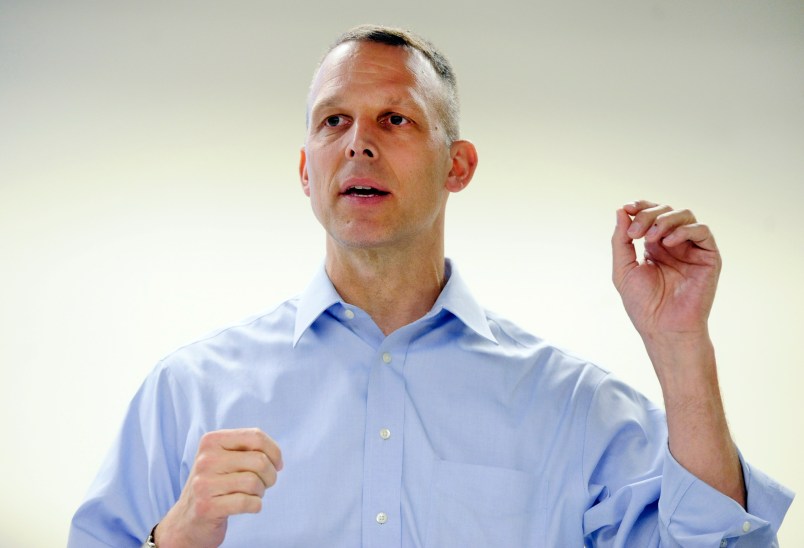 UNITED STATES - AUGUST 07: Rep. Scott Perry, R-Pa., of PA-04 district, delivers an address to constituents during a town hall meeting at the Hamilton Health Center in Harrisburg, Pa. (Photo By Tom Williams/CQ Roll Call)