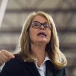 LISBON, ME - JUNE 6: Mary Mayhew announces her run for governor at Dingley Press on Tuesday, June 6, 2017. (Staff photo by Derek Davis/Staff Photographer)