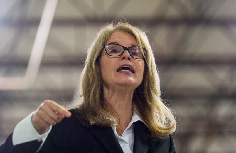 LISBON, ME - JUNE 6: Mary Mayhew announces her run for governor at Dingley Press on Tuesday, June 6, 2017. (Staff photo by Derek Davis/Staff Photographer)