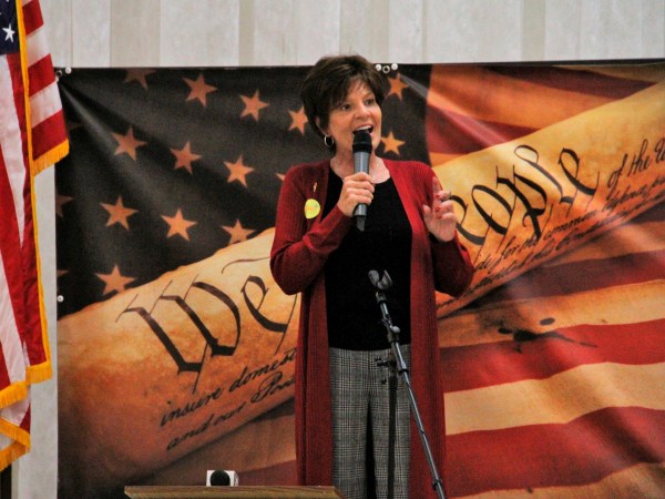 /// Yvette Herrell: Congressional District 2 Republican candidate Yvette Herrell talks to supporters Tuesday at the Republican Party of Otero County watch party.Herrell 2: Yvette Herrell talks to supporters at the Republican Party of Otero County 2018 midterm election watch party Tuesday. Herrell said she wanted her supporters to rest easy because she will not vote for Democrat Nancy Pelosi as the Speaker of the House.Duane BarbatiEditor[cid:image001.png@01D20434.E67ABE60]Mobile: 575.551.1540Office: 575.437.7120 ext 7134dbarbati@alamogordonews.comAlamogordonews.com[cid:image006.jpg@01D20437.60B73EE0] [cid:image007.jpg@01D20437.60B73EE0]