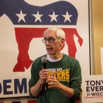 RACINE, WI - NOVEMBER 04: Democratic candidate for Wisconsin Governor, Tony Evers speaks to supporters at the Racine County Democratic office on November 4, 2018 in Racine, Wisconsin. (Photo by Darren Hauck/Getty Images)