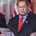 Judiciary Committee Ranking Member Jerrold Nadler of New York speaks, standing with Democratic members of the Judiciary Committee, during a press conference on Capitol Hill to introduce Bill H.R. 5476, the “Special Counsel Independence and Integrity Protection Act”. On Thursday, April 12, 2018 in Washington DC, United States. (Photo by Cheriss May/NurPhoto)