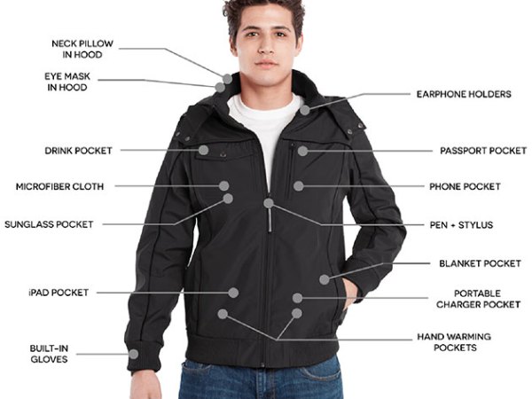 The BauBax Bomber Jacket and Sweatshirt has every feature you need for easier holiday travels.