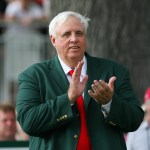 WHITE SULPHUR SPRINGS, WV - JULY 31: hits his shot on the hole during the final round of The Greenbrier Classic at The Old White TPC on July 31, 2011 in White Sulphur Springs, West Virginia. (Photo by Hunter Martin/Getty Images) *** Local Caption ***