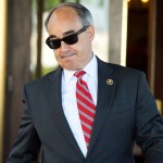 UNITED STATES - JUNE 16: Rep. Bruce Poliquin, R-Me., leaves a meeting of House Republicans at the at the RNC, June 16, 2014. (Photo By Tom Williams/CQ Roll Call)