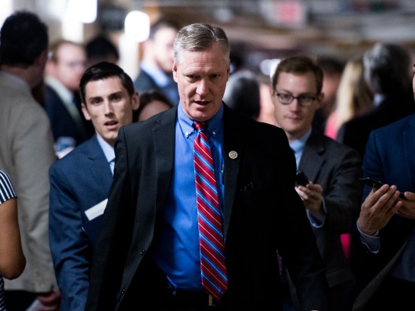 UNITED STATES - JUNE 7: Rep. Steve Stivers, R-Ohio, leaves the House Republicans' caucus meeting in the Capitol on immigration reforms on Thursday morning, June 7, 2018. (Photo By Bill Clark/CQ Roll Call)