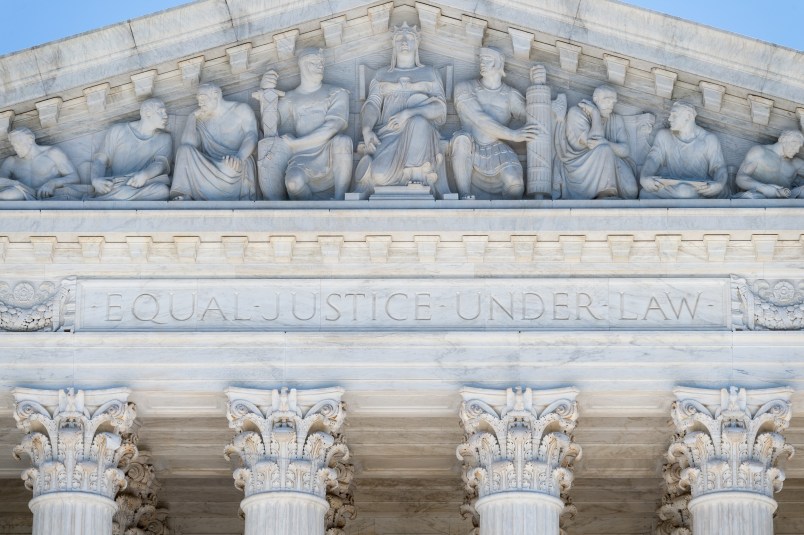 WASHINGTON, DC, UNITED STATES - 2018/08/23: The Supreme Court building in Washington, DC. (Photo by Michael Brochstein/SOPA Images/LightRocket via Getty Images)